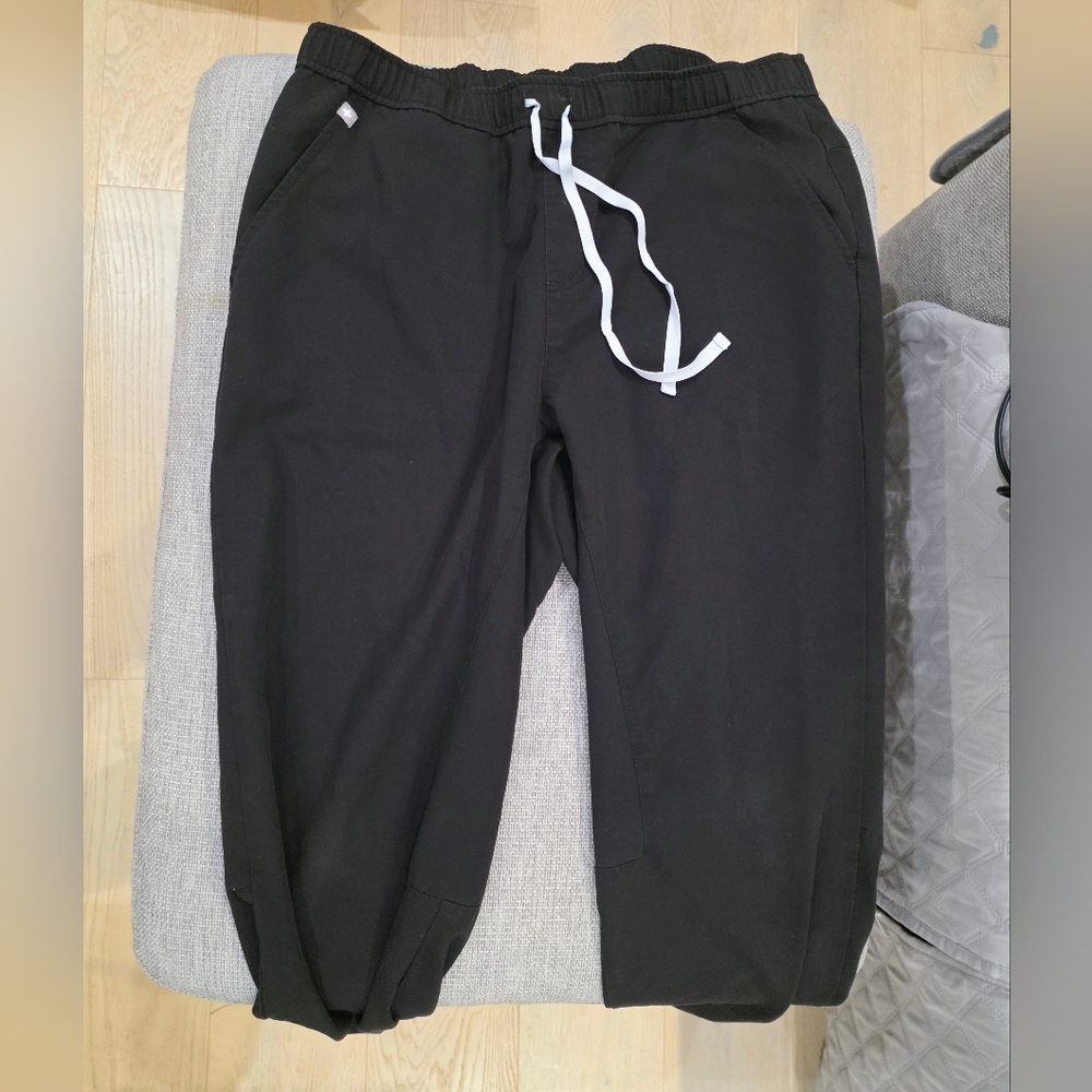 FIGS Tansen Jogger Scrub Pants Mens Size XL, Black